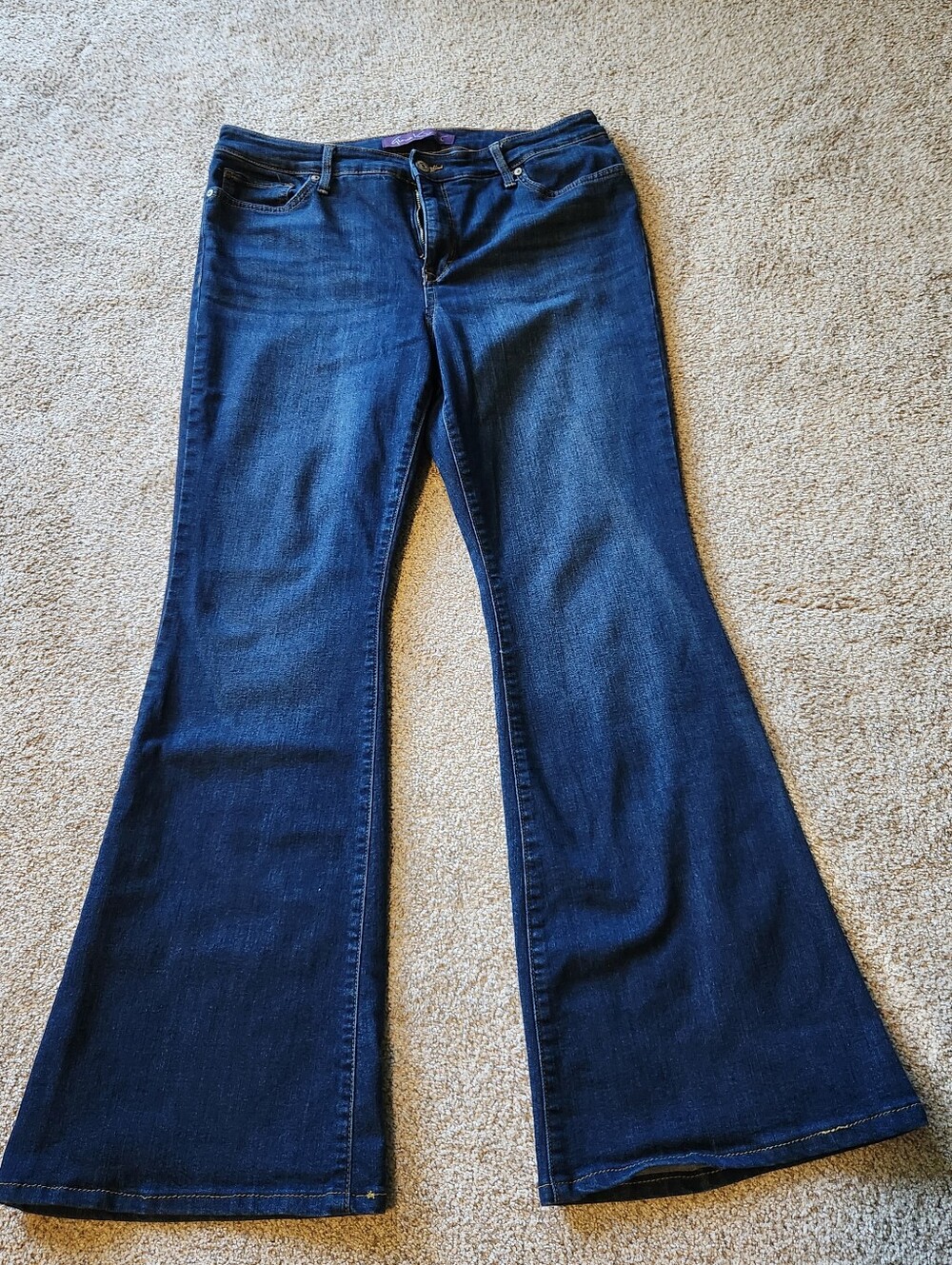 Gloria Vanderbilt Dark Blue Flared Jeans